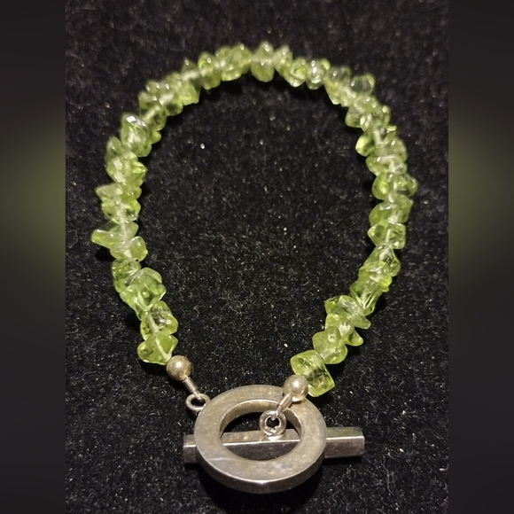 Authentic peridot and sterling Luck brand bracelet - Picture 9 of 16